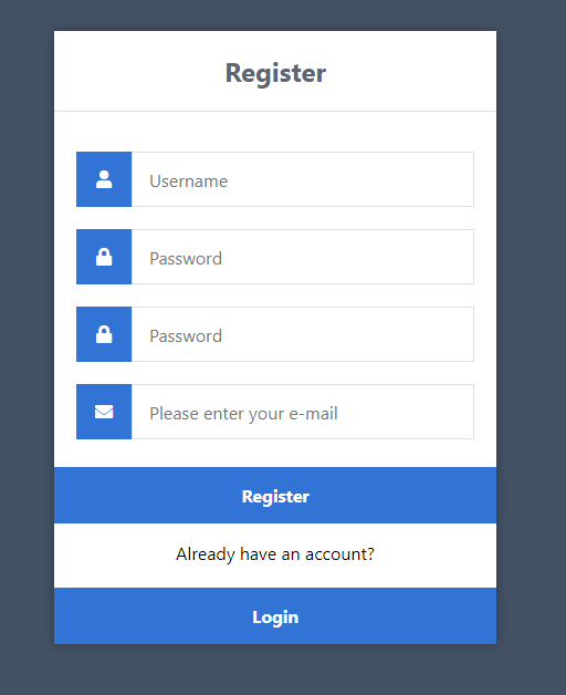 Custom Registration Page